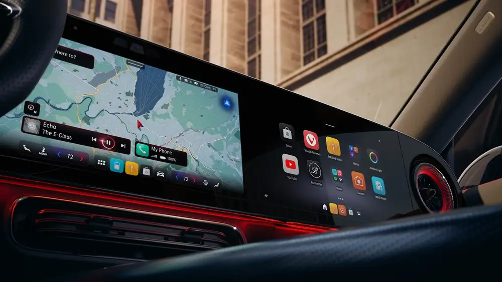 Screenshot of Mercedes Benz