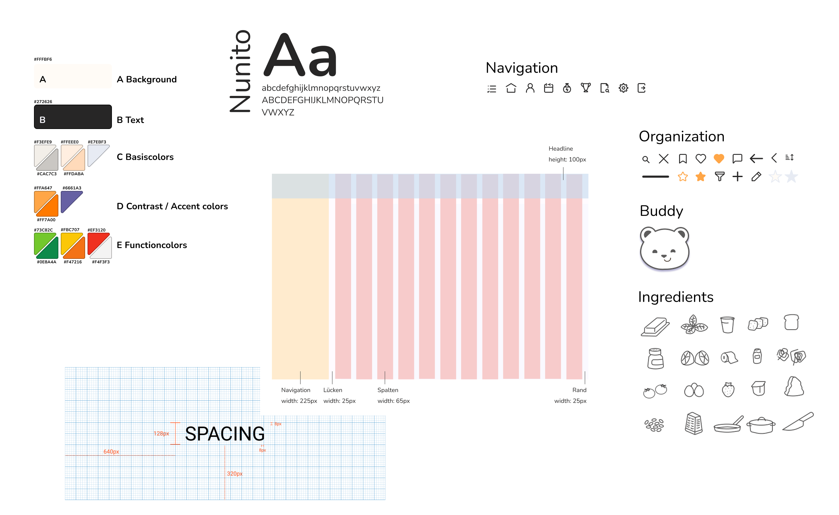 Screenshot showing the design of the Buddy website